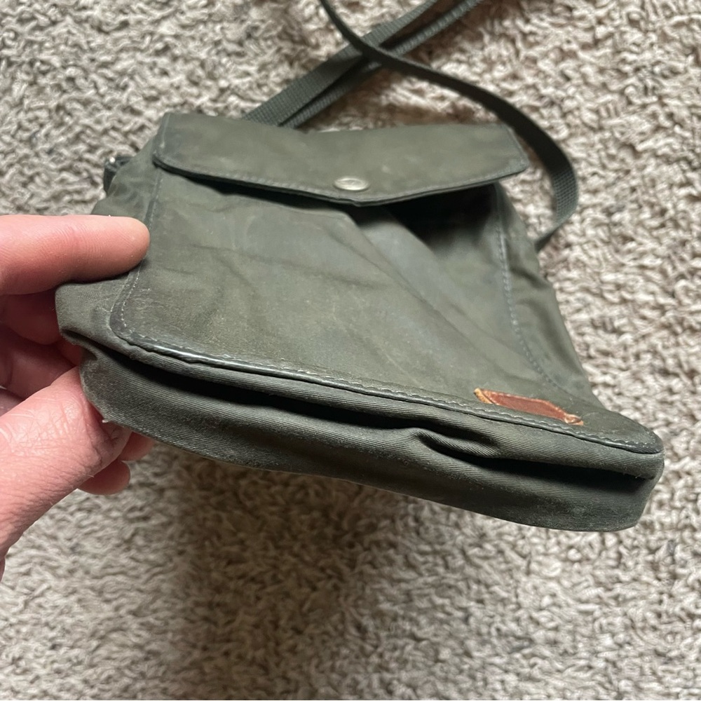 Fjallraven Pocket Bag G-1000 Crossbody Zip Green Travel Hiking Snap Close - Picture 11 of 16